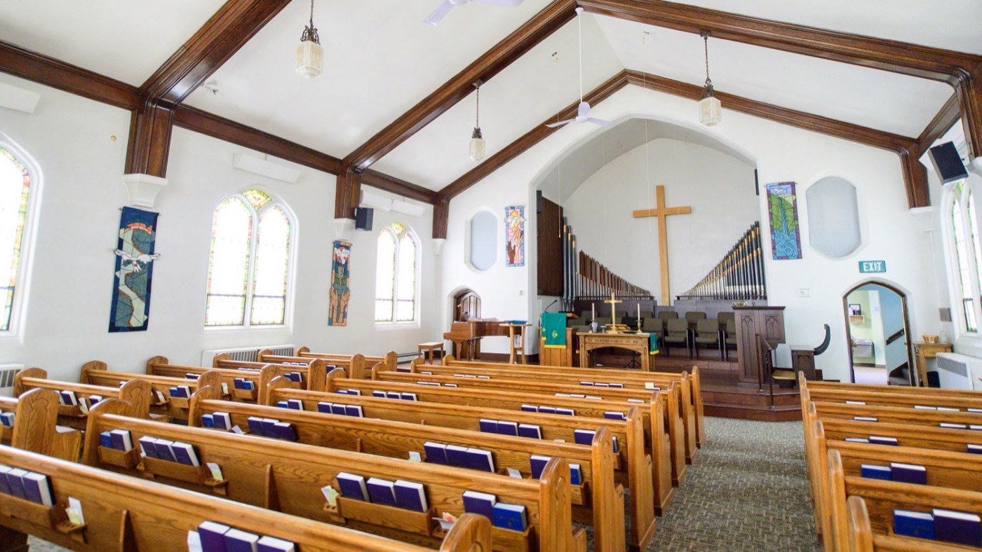 Interior of Logan church